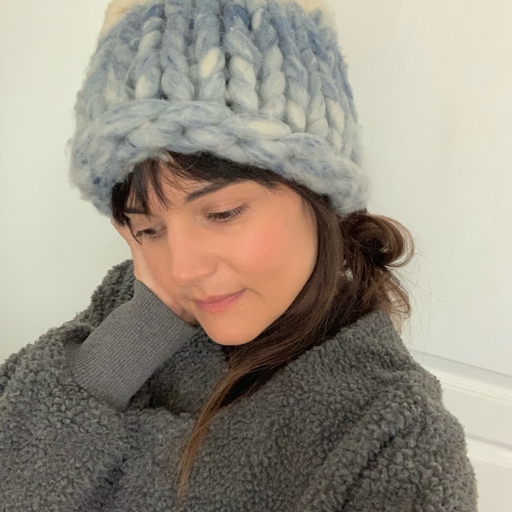 Loopy Mango Beanie - Big Loop Yarn